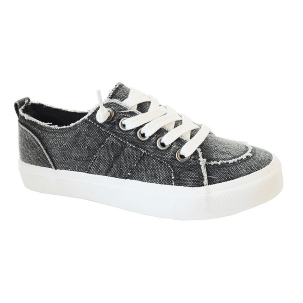 New Pop "Declan" Black Stone Wash‎ Sneaker